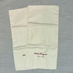 Pair of Salvatore Ferragamo Dust Bags 8.5" x 16.5"